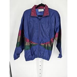 GRS Women's Long Sleeve Full Zipper Front Collared Nylon Active Jacket Size S